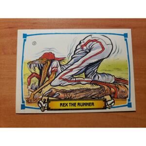 1988 Leaf Baseballs Greatest Grossouts #15 Rex the Runner - Fresh Pull
